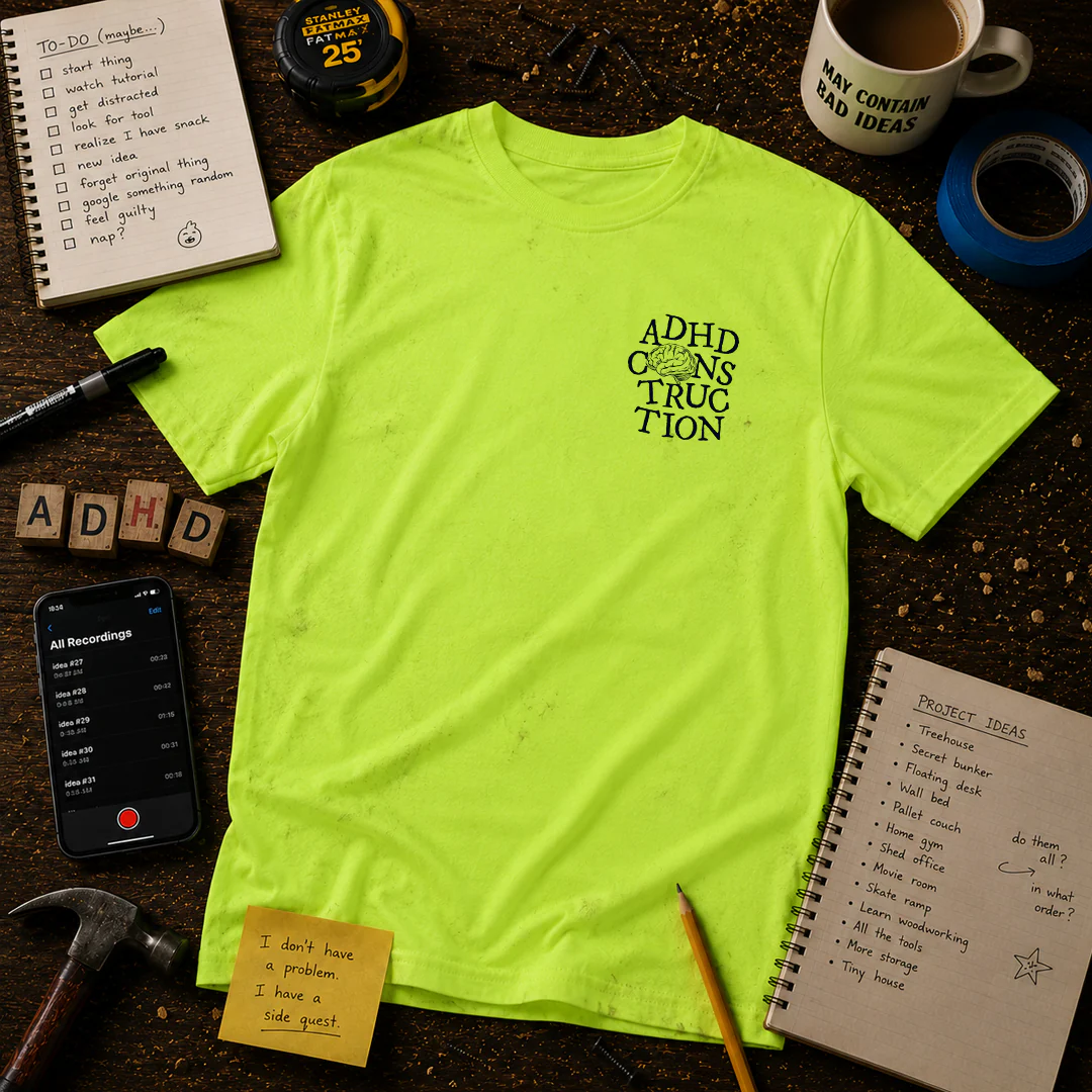 ADHD Construction Tee *NEW RELEASE!* - Image 4